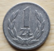 Moneta 1zl z roku 1965