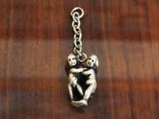 Talizman amulet Bliźnięta - posrebrzany 