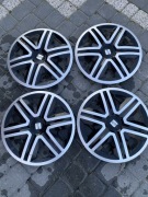 Kołpaki 16 Srebrno-Czarne 