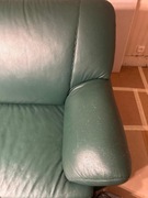 Komplet sofy i fotele ze skóry 