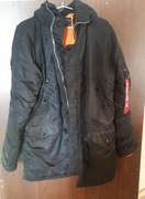 Kurtka parka N3B Alpha Industries. Czarna, rozmiar L