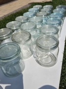 Słoiki WECK | Huta Szkła Łużyce Pieńsk | PRL | 10 Sztk