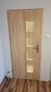 Drzwi wewnętrzne pokojowe 80 lewe + ościeżnica + listwa maskująca