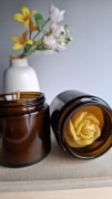 Świeca z wosku pszczelego 120 ml naturalna | ręcznie robiona | prezent