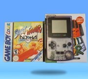 Game Boy Color Atomic Purple + Street Fighter + pudełko – bardzo ładny stan