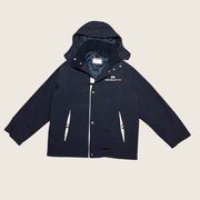 Granatowa męska kurtka przeciwdeszczowa wiatrówka Bmw racing team boxyM