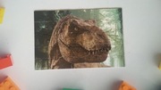 Jurasic Park Mini puzzle 35 puzzli Dinozaur brązowy Tyranozaur T-rex 4+ 