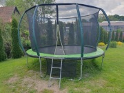 Trampolina ogrodowa 374CM 12FT z siatką i drabinką FIT-NET Duża