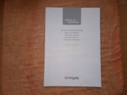 Karta gwarancyjna książka serwisowa drukarka Lexmark