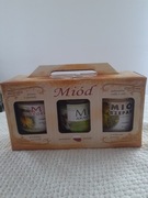 Miód nektarowy z rodzinnej pasieki zestaw prezentowy 