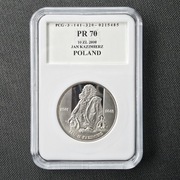 10 zł Jan Kazimierz półpostać z 2000 rok GCN PR70