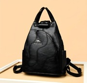 Skórzany Nowy plecak damski Na jedno ramię lub dwa Antykradzieżowy Kieszonk