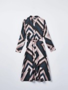 Sukienka satynowa we wzory z paskiem Mohito r. XL nowa z metką 