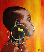 Obraz akrylowy 'Afroamerykanka' 