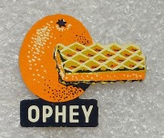 Odznaka reklamowa Holenderska marka Ophey (Gofry za grosze). Holandia