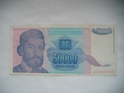 BANKNOT JUGOSŁAWIA 50000 Dinarów 1993 r.