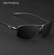 OKULARY PRZECIWSŁONECZNE. Polaryzacyjne HD. Gun/Black. Męskie. Nerdy.