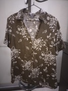 Lniana koszulka ADAGIO z krótkim rękawem 42 XL 100% len