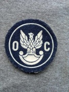 Naszywka na beret OC - Obrona Cywilna PRL lata 70-80