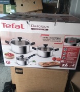 Zestaw garnków Tefal stal nierdzewna 6 el. Delicious