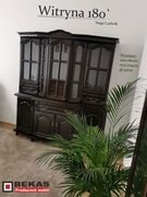 Stylowa Witryna 180` Ludwik Śliczny Orzech Włoski BEKAS PRODUCENT Mebli