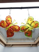 Dwa motylki - szklane zawieszki. Tomekidomek 