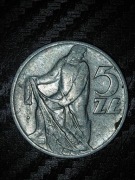 5 zł Rybak Na Trawce 1959 mennicza bardzo rzadka