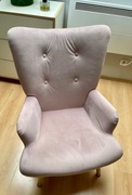 Fotel uszak Homla różowy