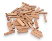 klocki elementy drewniane stemple