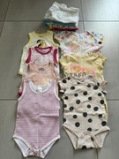 Zestaw body dziewczęcych – krótki rękaw – rozmiar 74–80 | 15 szt.