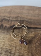 Kolczyki złote z turmalinem różowym