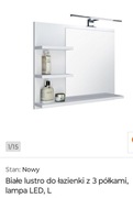 Lustro z lampą LED 