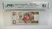 10 ZŁOTYCH 1994 WZÓR PMG 67 EPQ 