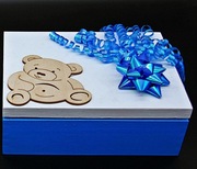 Skrzyneczka na chrzest pamiątka dla chłopca boy