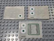 KLOCKI LEGO ELEMENTY NOWA NAKLEJKA 195505 TRAINS 3 SZTUKI OD 1ZŁ LICYTACJA