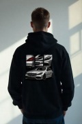 Męska Czarna Bluza M Srebrny Mercedes CLS 63 AMG