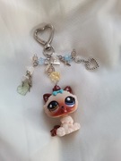 breloczek z kotkiem lps handmade