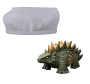 DINOZAUR forma silikonowa 13.4*6 do Świec Gipsu Żywic Mydła Odlewów 