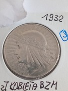 Moneta 10 zł Glowa kobiety z 1932 r. BZM /3/