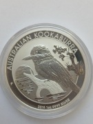 Australijska kookaburra 1 oz/ uncja srebra 2019