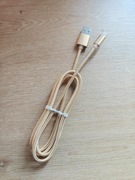 Złoty kabel USB – Lightning do ładowania i synchronizacji danych