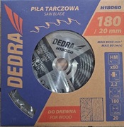 Piła tarczowa widiowa 180/20 60 zębów 