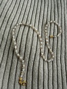 Naszyjnik z kamieniem księżycowym, koraliki szklane :)