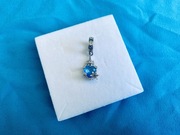 nowa cyrkoniowa zawieszka charms beads zamek Królowej Śniegu srebro 925