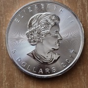 Srebrna moneta 1 oz 2017 Canada Elizabeth II, 1 uncja