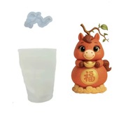 Kształt KONIA GAŁĄZKA Rok Konia Zestaw 2szt foremek 8.8*6.5 do Świec Wosku 