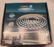 TAŚMA LED RGB OŚWIETLENIE LIVARNO HOME 5M + PILOT + ZASILACZ
