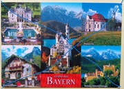 Niemcy-Bawaria .Zamek Neuschwanstein.Pocztowka z opisem 2014 rok.