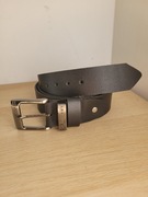 Czarny męski skórzany pasek Cobra 140 cm