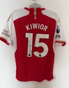 Jakub KIWIOR koszulka autograf! ARSENAL 2023/2024